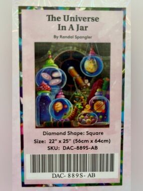 NEW & SEALED! Diamond Art Club kit “The Universe in a Jar” Randal Spangler
